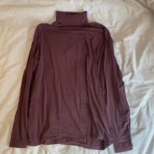 Long Maroon Turtleneck